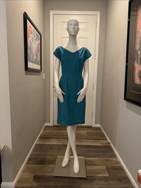 dolce and gabbana blue and yellow dress Dolce & Gabbana // Blue & Multi Silk Print Dress  VSP Consignment